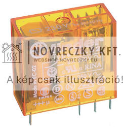 Finder Miniatűr dugaszolható ipari relé, 2 váltóérintkezős, 230V, 8A (FIND405282300000)