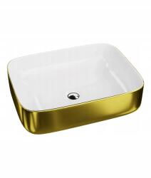 Lavita Mosdókagyló Folla Gold /white Téglalap alakú, arany-fehér 505x400 mm (GALERA)