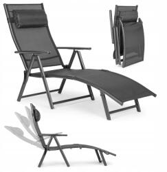 Multi Garden Kerti napozóágy összecsukható napozóágy állítható háttámla acél szerkezet (ZRL020 GRAY)