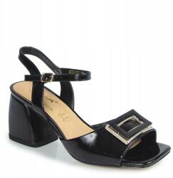 S. Barski MR38-202 Szandál Bőr Fekete 36 (MR38-202 BLACK)
