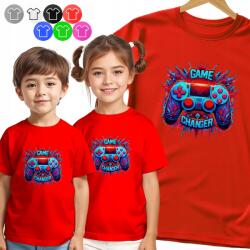  Gyerek Póló T-shirt Game Changer - Pad Fiú Mintás Xs (KOSZULKA DZIECIIĘCA CZERW V2 - NR 140)