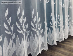 fuggonyoutlet Kardvirág, fehér, 400x175 cm