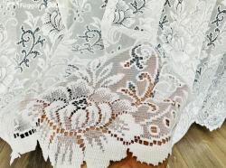 fuggonyoutlet Gizella, fehér, 400x175 cm