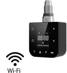 Leziter Wifi-s fűtőpatron törölközőszárító radiátorhoz digitális hőfokszabályozóval 600W fekete (LFPW05-600W-B) - fishingoutlet