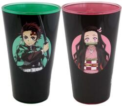 Heo Demon Slayer ivópohár 2 db-os csomag Tanjiro és Nezuko 473 ml (JFNK-DEMONEU-GS2-36335)