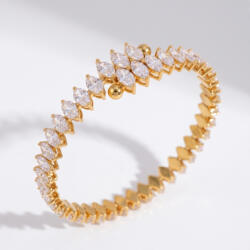 KÁRPÁTHY ékszer Marquise Diamond aranyozott karperec