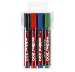 edding PERMANENT MARKER EDDING 300, 4 buc/set (960099) - officeclass
