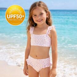 Swim Essentials : Бански от две части с къдрички с размери от 0 до 6г. "Οld pink leopard (SWE-2020SE535)