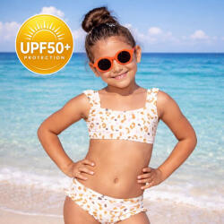 Swim Essentials : Бански от две части с къдрички с размери от 0 до 6 години "Οffwhite khaki leopard (SWE-2020SE525)