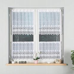 HomeDekorator Jacquard ablakfüggöny csíkos mintával, 70 cm magas, méteráru (001539/BLY/001/000070/1)