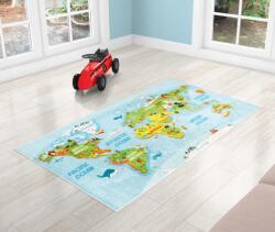 BellaTEX Gyerek szőnyeg 80x150 cm kontinensek (4050/312)