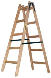 DRABEST Scara pliabilă din lemn, 2x5 trepte, 150kg, Drabest (DR-DR-2X5)