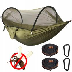 Bedee Turista függőágy szúnyoghálóval, amely automatikusan kioldódik, amikor kivesszük (hamak turystyczny Hammocks)