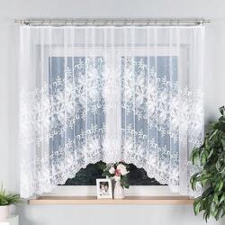 Markizeta Készre varrt jacquard függöny Joanna, íves, 300 x 160 cm, fehér (018227/FBL/001/300160/1)