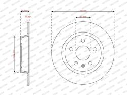 FERODO Disc frana FERODO DDF3355C (DDF3355C) - fixbox
