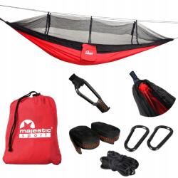 Majestic Sport Utazó függőágy szúnyoghálóval nagy erős 250 kg 260x140 cm (HAMCK-8)