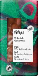 VIVANI Tejcsokoládé mogyoróval Vivani Bio 100g (Niemcy)