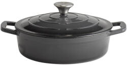 APS Oala fonta emailata cu capac 2.5l gri antracit 5 Stars (88301)
