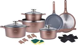 Swiss Haus Set oale 19 piese Swiss Haus-Geneva, aluminiu, 18 20 24 28 cm, cupru (SH-LG3019CO)