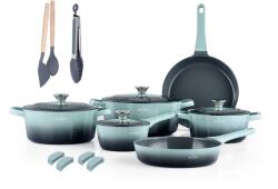 Swiss Haus Set oale 17 piese Swiss Haus-Geneva, aluminiu, 16 20 24 28 cm, negru (SH-ZL3017G)