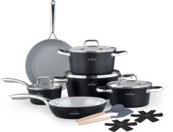 Swiss Haus Set oale 14 piese Swiss Haus-Geneva, aluminiu, 16 20 24 28 cm, negru (SH-CC4014B)