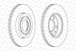 FERODO Disc frana FERODO DDF1164C (DDF1164C)