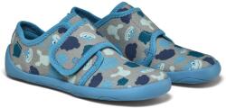 Affenzahn Детски пантофи Affenzahn Kid's Slippers Cotton Movy Slippers - Shark / Blue - размер 25 (EU) (702-3996-0715)