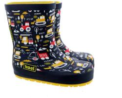 Koel Детски обувки barefoot Koel Kid's Wellie Tractor V2 Barefoot shoes - Print Blue - размер 25 (EU) (702-4316-0113)