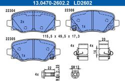 ATE Set placute frana ATE 13.0470-2602.2 (13.0470-2602.2)