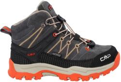 CMP Детски туристически обувки CMP Kid's Rigel Mid Trekking Shoes Waterproof Walking boots - Grey / Orange - размер 35 (EU) (702-3066-1918)