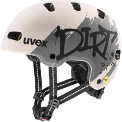 uvex Детска каска за велосипед Uvex Kid 4 Style Mips Bike helmet - Dirt Warm Grey Matt - размер 51-55 cm (851-1955-0211)