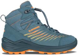 Lowa Детски туристически обувки Lowa Kid's Zirrox II GTX Mid Walking boots - Petrol / Mango - размер 39 (EU) (702-3151-0427)