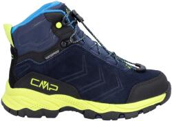 CMP Детски туристически обувки CMP Kid's Melnick Mid WP Walking boots - Black Blue / Lime - размер 30 (EU) (702-3302-0113)