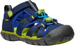 KEEN Детски сандали Keen Kids Seacamp II CNX Sandals - Naval Academy / Chartreuse - размер 24 (EU) (702-0206-6611)