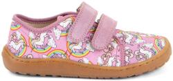 Froddo Детски обувки barefoot Froddo Kid's Barefoot Canvas Barefoot shoes - White / Pink - размер 33 (EU) (702-5253-0524)