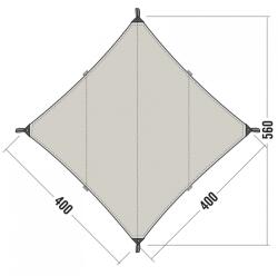 TATONKA Навес Tatonka Tarp 3 TC Tarp - Sand Beige - размер One Size (563-0194-0111) Палатка