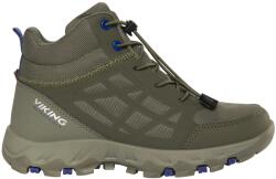 Viking Детски туристически обувки Viking Kid's Track Mid Waterproof SL Walking boots - Olive - размер 35 (EU) (702-4634-0216)