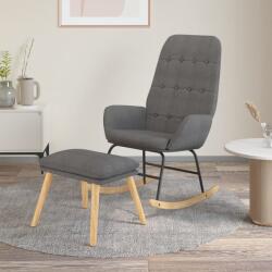 vidaXL Scaun balansoar cu taburet, gri deschis, textil GartenMobel Dekor (3097704) Balansoar