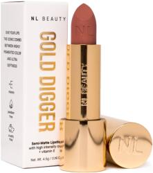 NL Beauty Дълготрайно полуматово червило Gold Digger, 02 Sugar Baby, 4.5 g - ozone