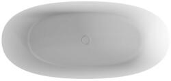 Niagara Wellness NIWELL ZOE matt fekete/fehér szabadonálló kád 160x75 (COM-NW-KSZ-ZOE160-MBW)