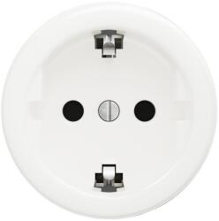 Reblig - Priză retro de perete SCHUKO 230V/16A, fără ramă, alb zăpadă (RG0160)