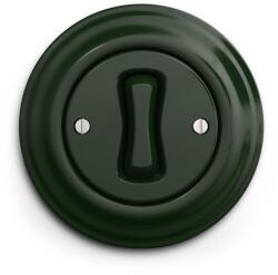 Reblig - Întrerupător retro unipolar cu ramă nr. 1, verde (RG0061A)