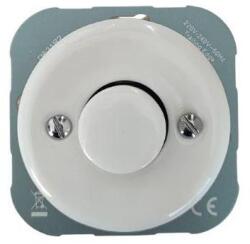 Reblig - Dimmer retro din porțelan, fără ramă, 250V/10A, alb (RG0226)