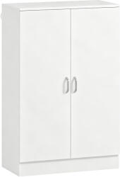 HomCom Dulap pentru pantofi cu 2 uși, 6 rafturi reglabile, balamale soft-close pentru 21 de perechi, lemn natural | Aosom Romania (837-626V91WT) Pantofar