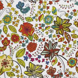 Heko Panels Textil anyag, Színes virágok, Poliészter 100%, 210g/pm, Méret: 100cm x 155cm, DX392 (DX392)