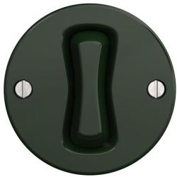 Reblig - Întrerupător retro pentru scări, fără ramă, nr. 6, verde (RG0057)