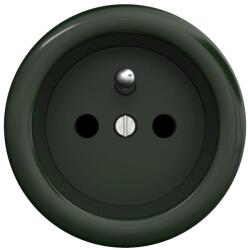 Reblig - Priză retro de perete pentru uz casnic, fără ramă, 230 V, verde (RG0060)