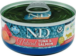 N&D Ocean cat konzerv tonhal & lazac 70 g KARTON - 12 db