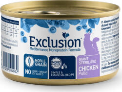 Exclusion giant Sterilized Chicken Canned macska nedvestáp 85 g KARTON - 24 db