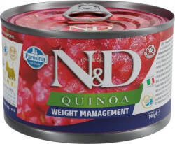 N&D Dog konzerv Weight Management adult mini 140 g KARTON - 6 db